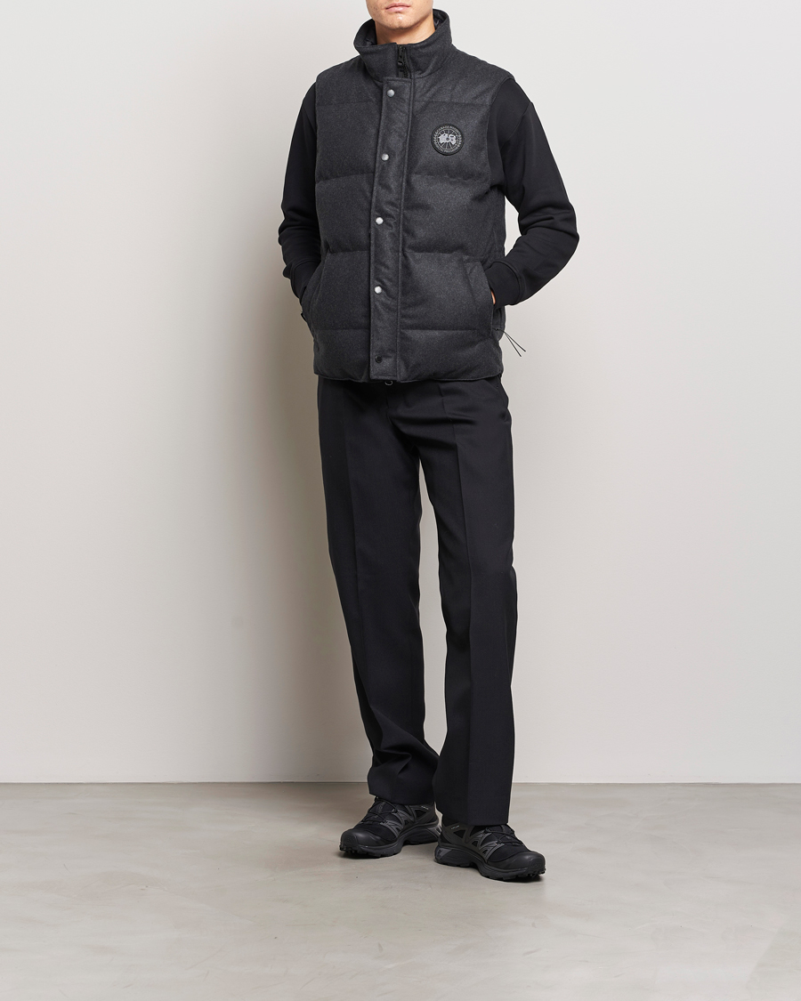 Herre | Jakker | Canada Goose Black Label | Canada Goose Garson Wool Vest Carbon Melange