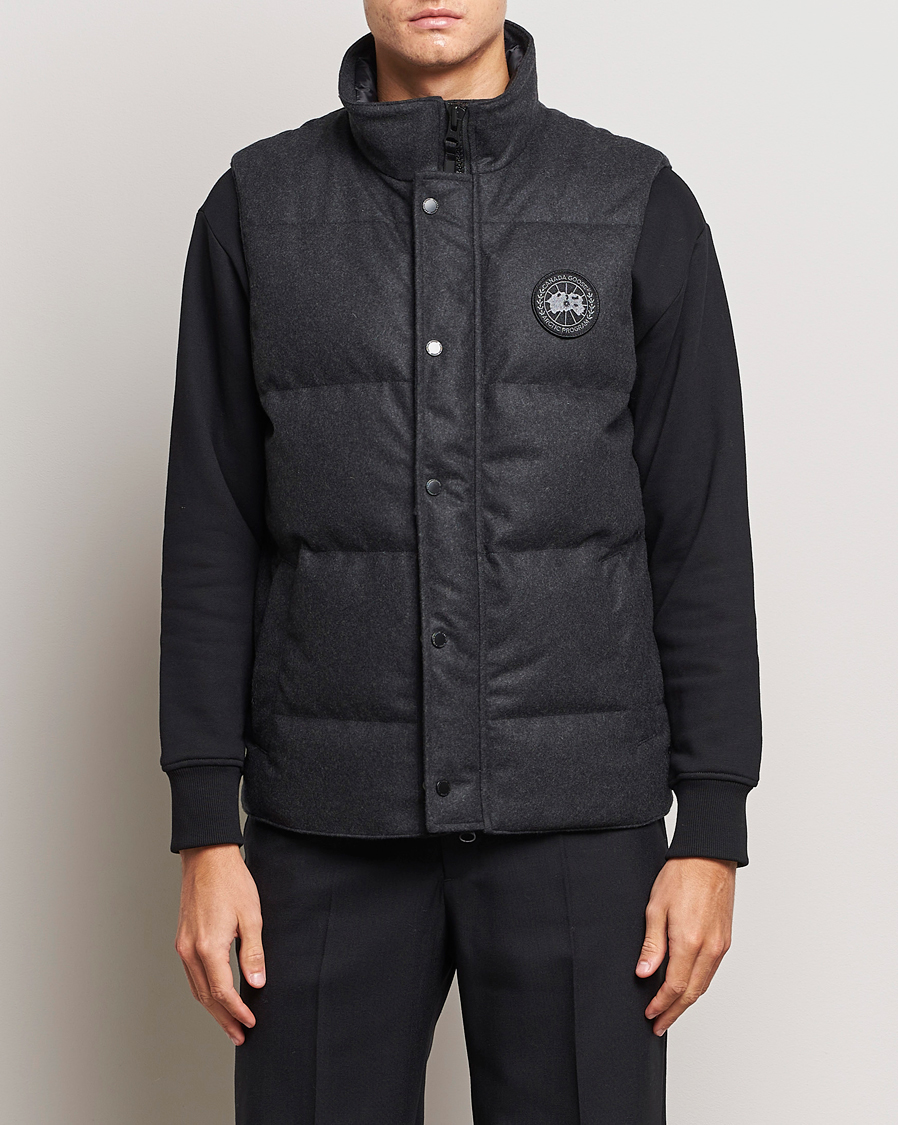 Herre | Jakker | Canada Goose Black Label | Canada Goose Garson Wool Vest Carbon Melange