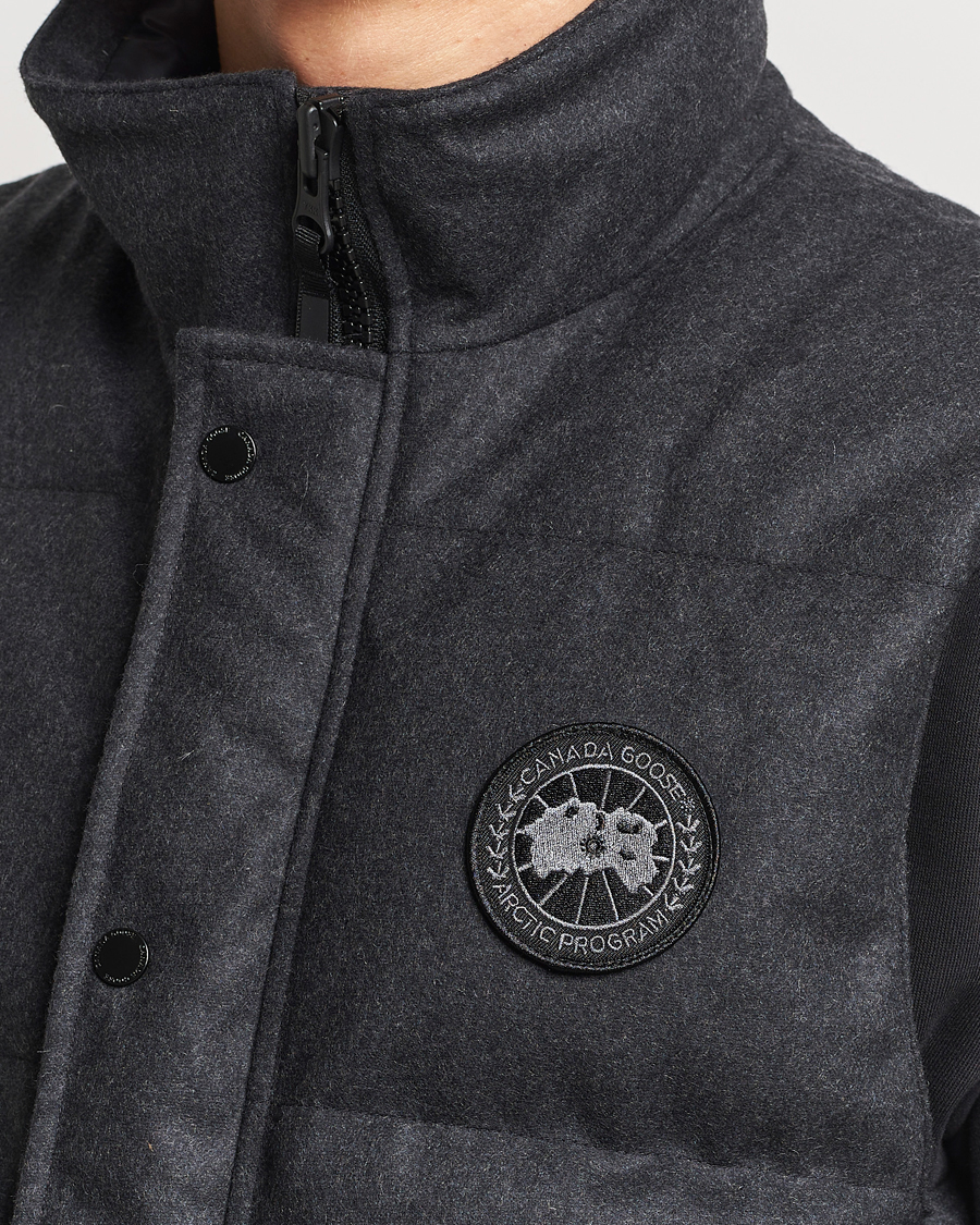 Herre | Jakker | Canada Goose Black Label | Canada Goose Garson Wool Vest Carbon Melange