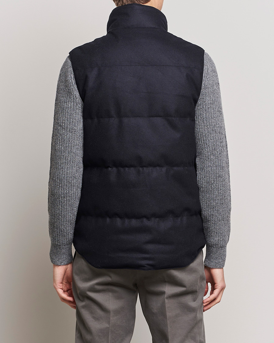 Herre | Vester | Canada Goose Black Label | Canada Goose Garson Wool Vest Atlantic Navy Melange