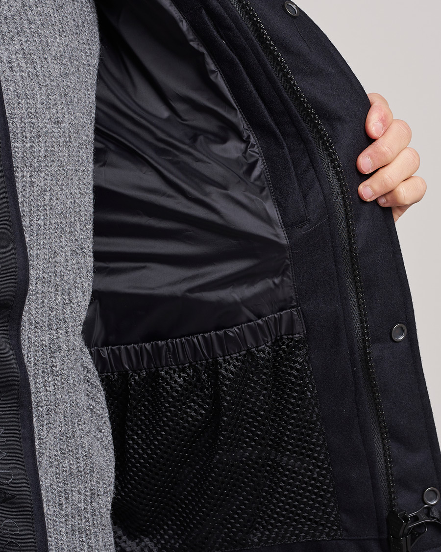 Herre | Vester | Canada Goose Black Label | Canada Goose Garson Wool Vest Atlantic Navy Melange
