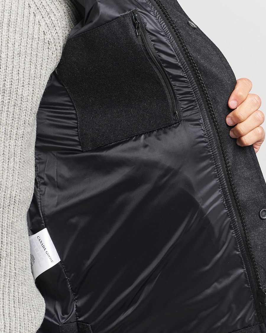 Herre | Jakker | Canada Goose Black Label | Canada Goose Macmillan Wool Parka Carbon Melange