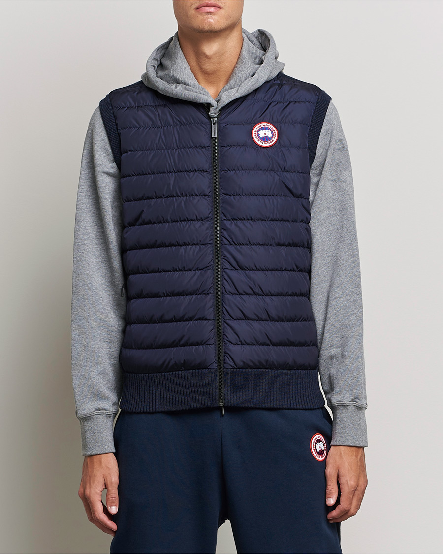 Herre | Dunvester | Canada Goose | Hybridge Knit Vest Navy