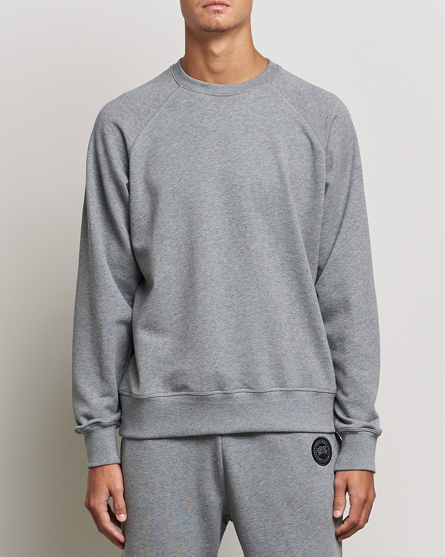 Herre | | Canada Goose Black Label | Huron Men's Crewneck Stone Heather