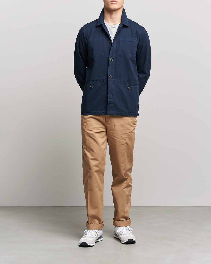 Herre | Skjorter | Barbour Lifestyle | Dene Overshirt Navy