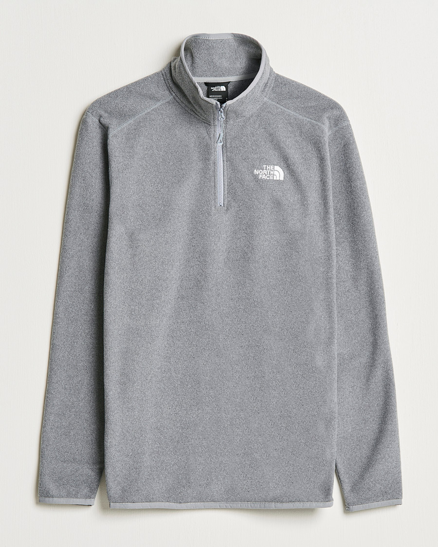 Herre | Gensere | The North Face | 100 Glacier 1/4 Zip Grey Heather