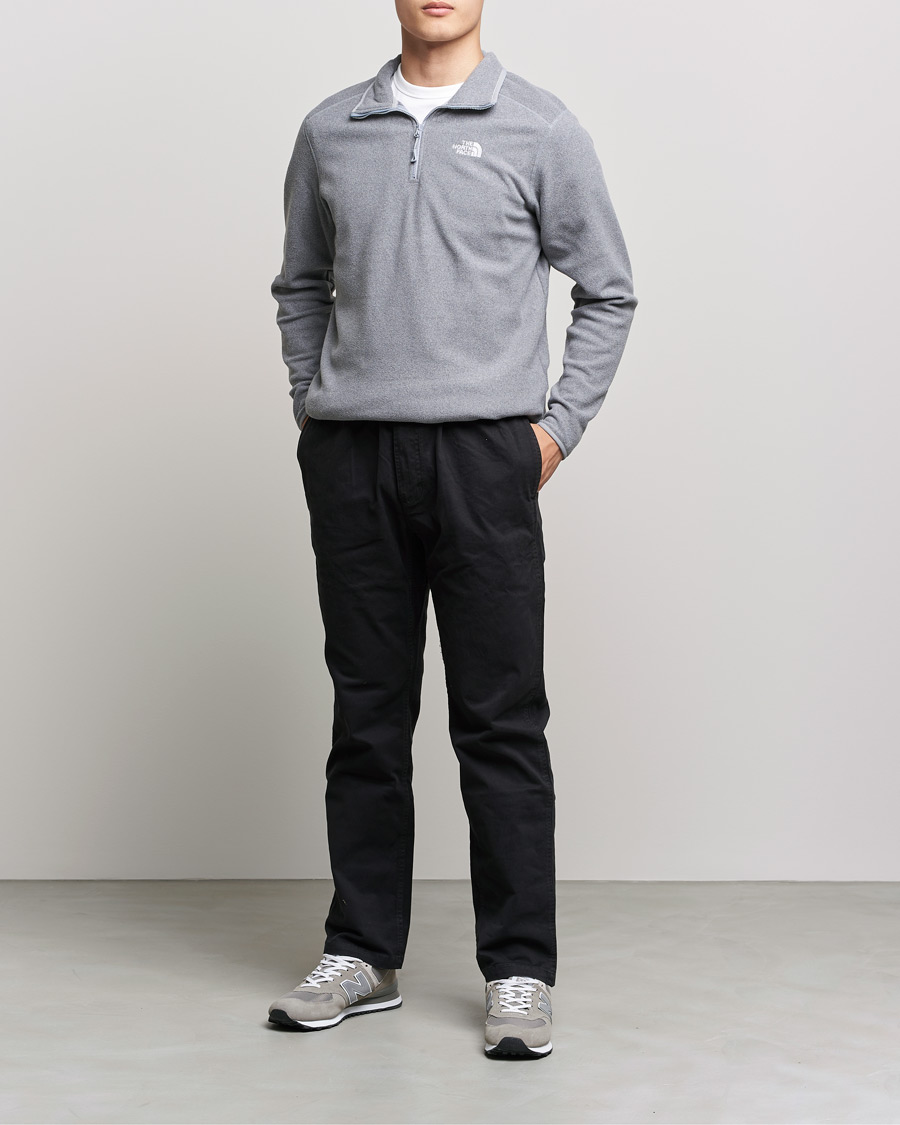 Herre | Gensere | The North Face | 100 Glacier 1/4 Zip Grey Heather