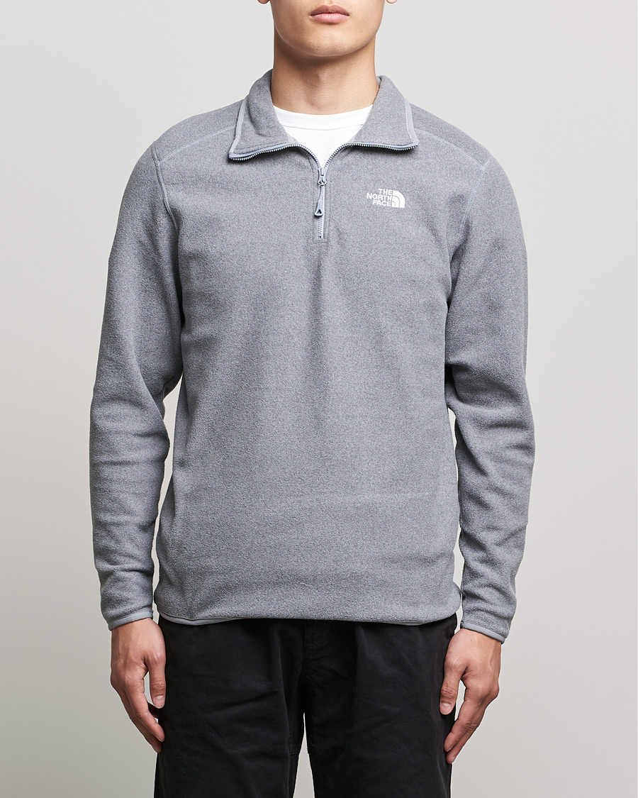 Herre | Gensere | The North Face | 100 Glacier 1/4 Zip Grey Heather