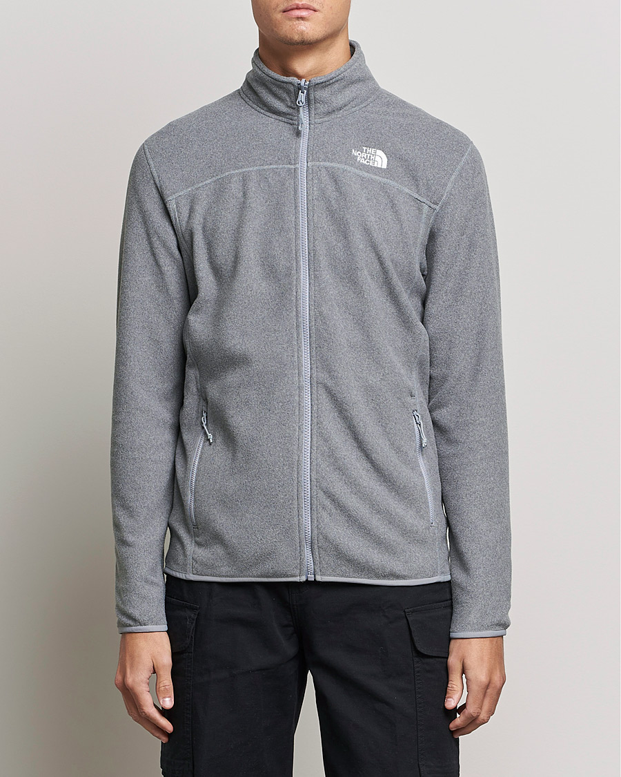 Herre | The North Face | The North Face | 100 Glacier Full Zip Grey Heather