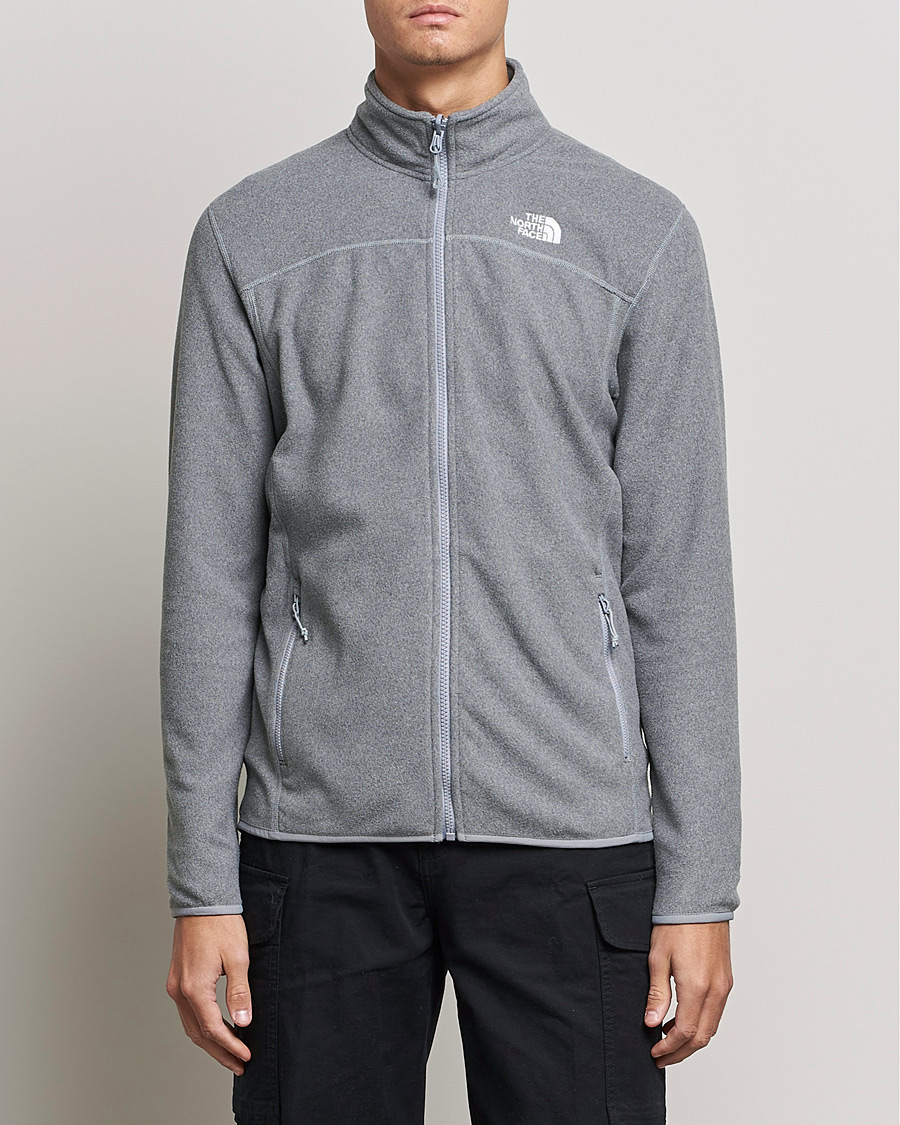 Herre | Gensere | The North Face | 100 Glacier Full Zip Grey Heather