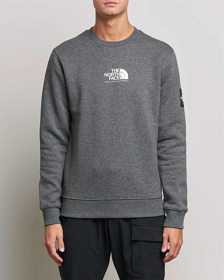 Herre | Gensere | The North Face | Fine Crew Neck Sweatshirt Grey Heather