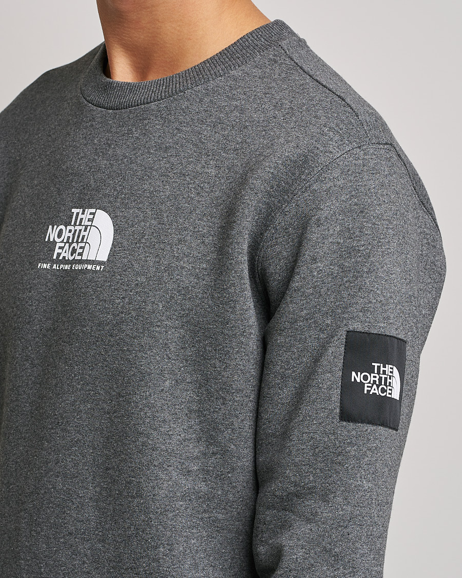 Herre | Gensere | The North Face | Fine Crew Neck Sweatshirt Grey Heather