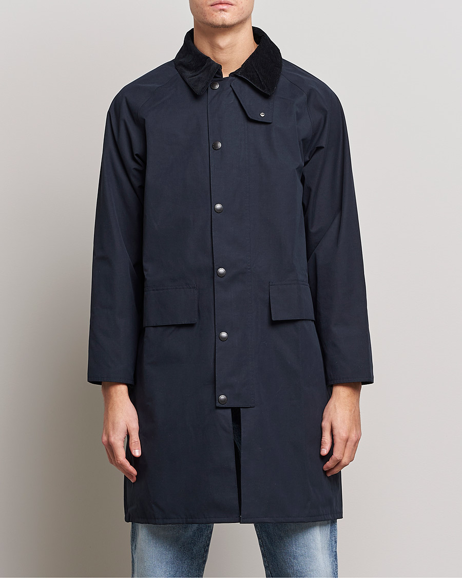 Herre | Jakker | Barbour White Label | Waterproof Slim Burghley Jacket Navy