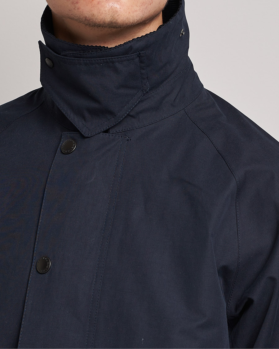 Herre | Jakker | Barbour White Label | Waterproof Slim Burghley Jacket Navy