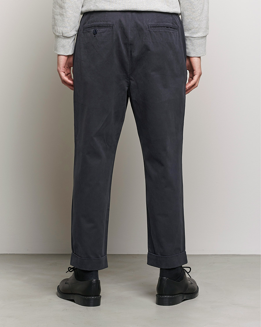 Herre | Bukser | Barbour White Label | Baker Cotton Trousers City Navy