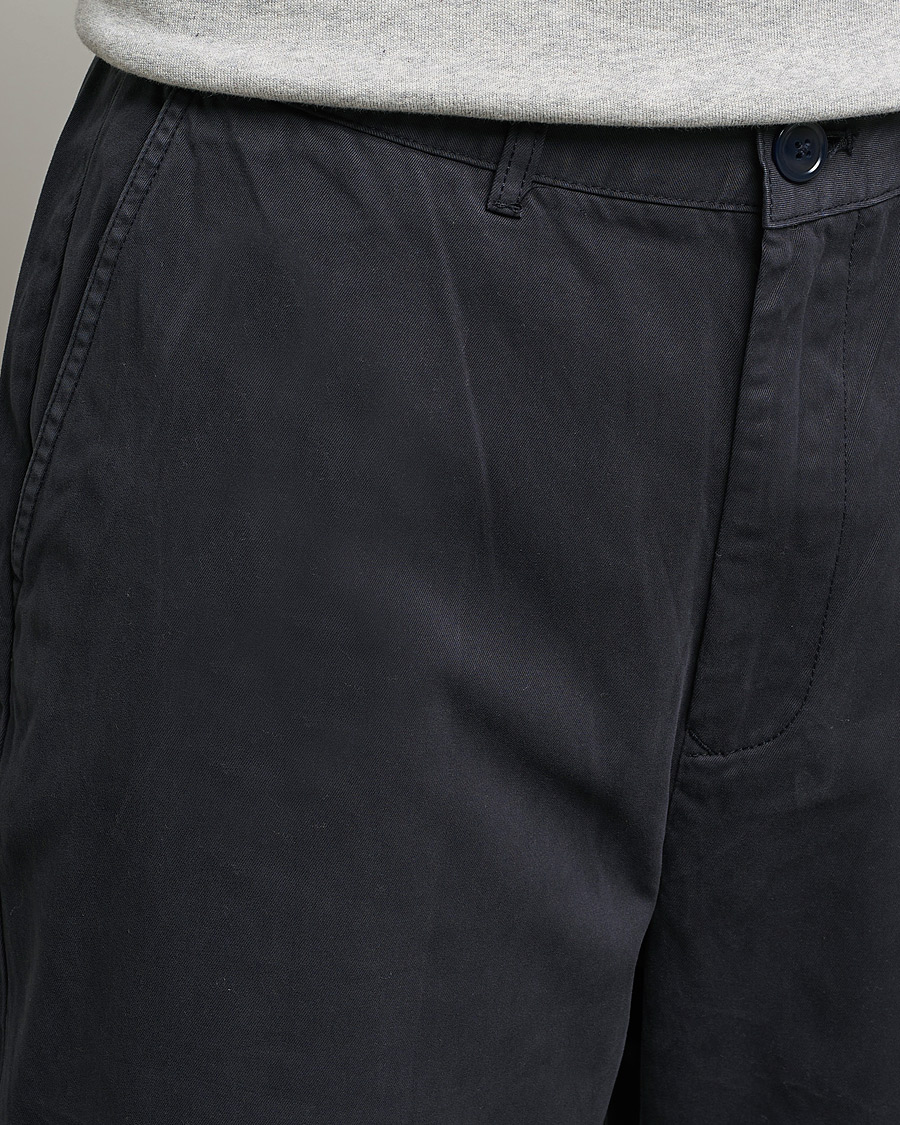 Herre | Bukser | Barbour White Label | Baker Cotton Trousers City Navy