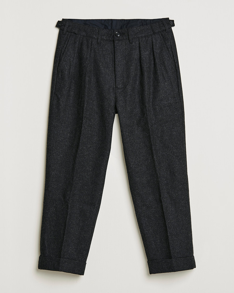 Herre | Bukser | Barbour White Label | Peter Wool Trousers Charcoal Marl
