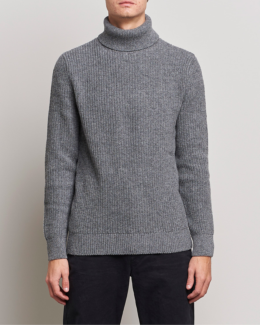 Herre | | Barbour International | Knitted Rollneck Antrachite