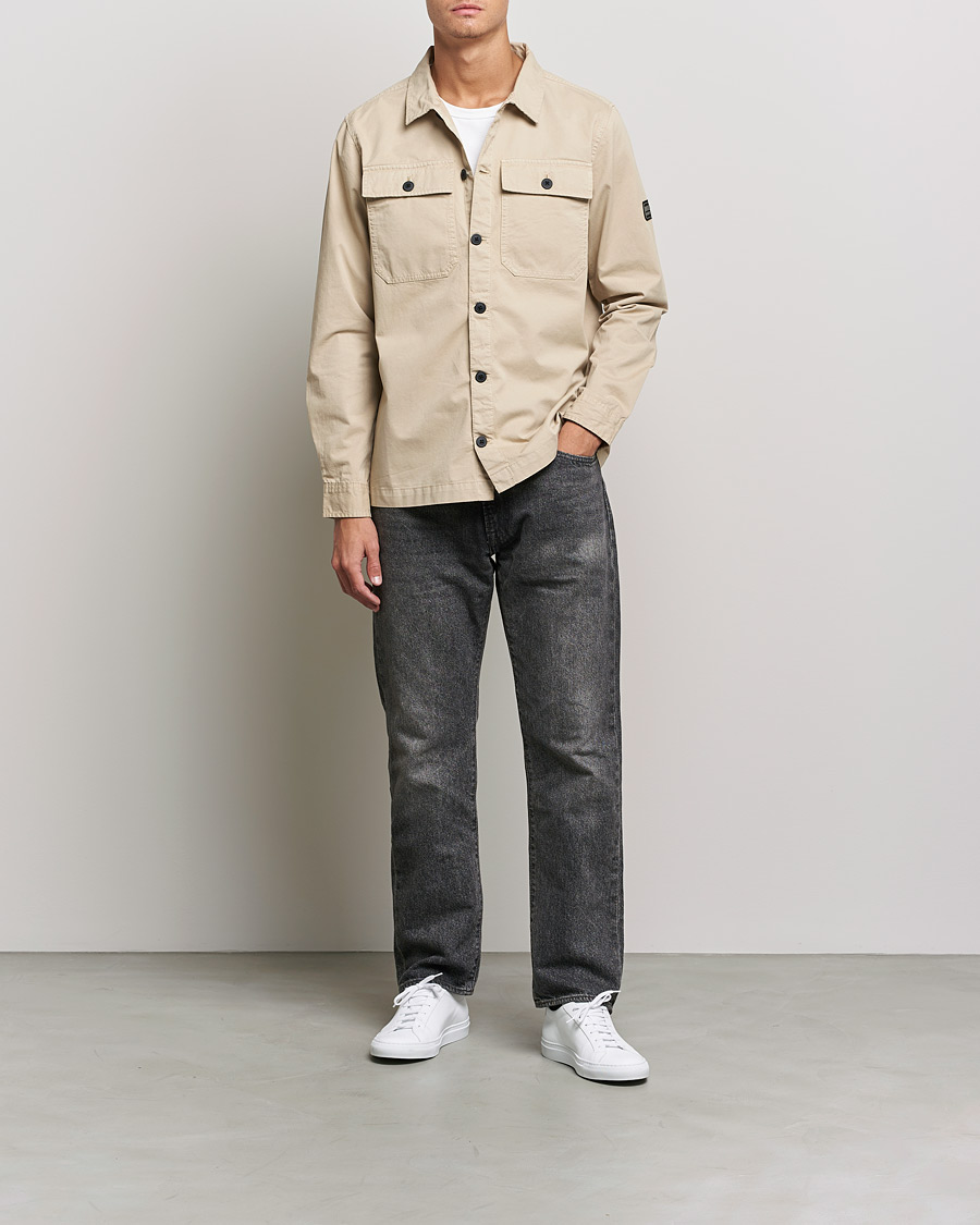 Herre | Skjorter | Barbour International | Adey Pocket Overshirt Oyster