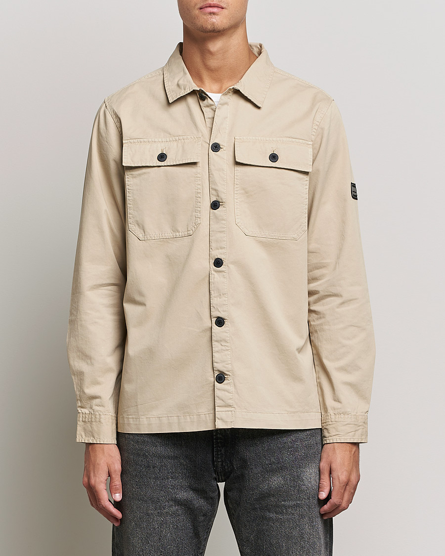 Herre | Skjorter | Barbour International | Adey Pocket Overshirt Oyster