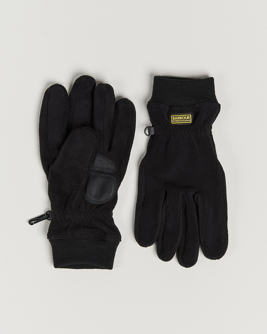 Herre | Barbour International Axle Fleece Gloves Black | Barbour International | Axle Fleece Gloves Black