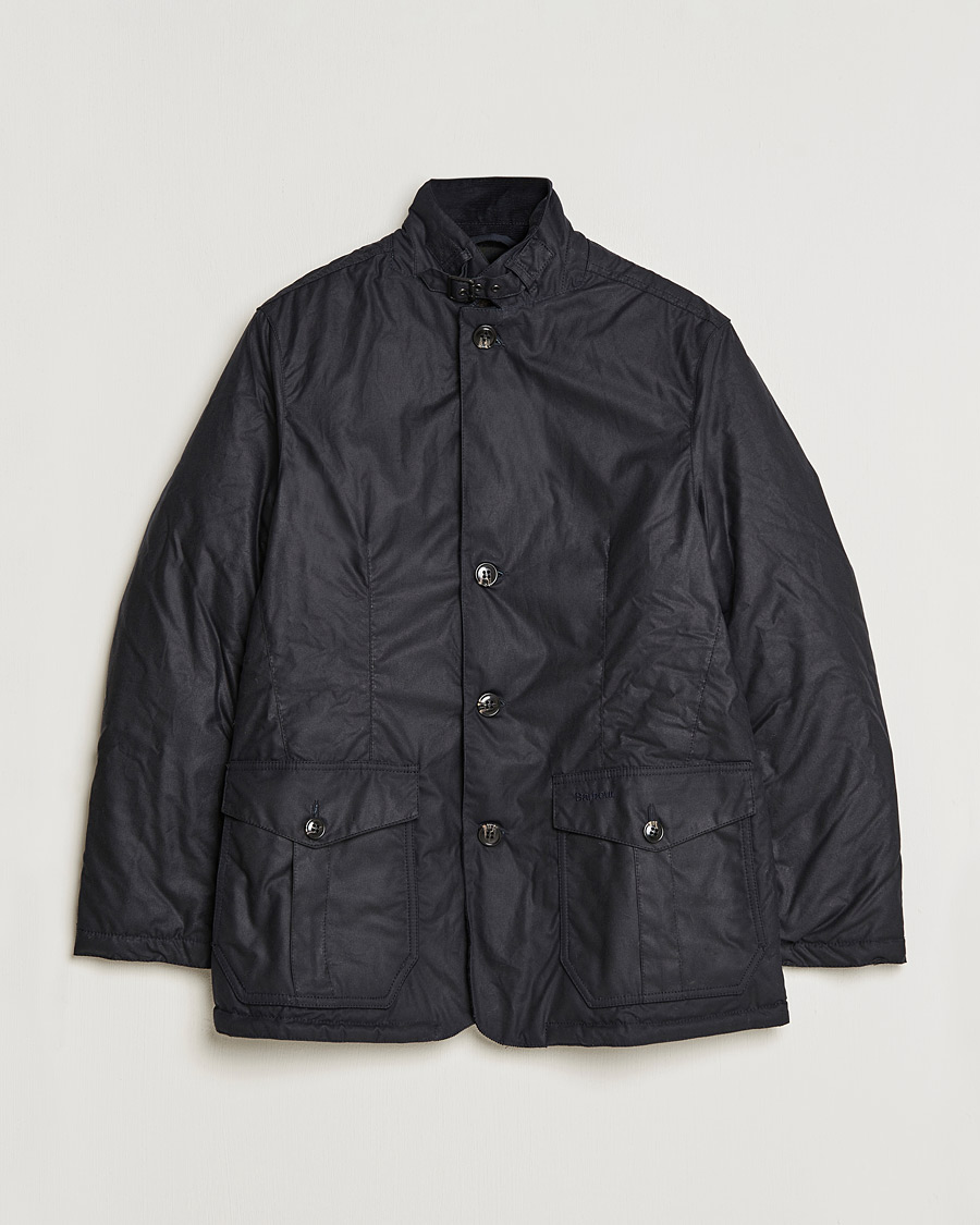 Herre | Jakker | Barbour Lifestyle | Winter Lutz Waxed Jacket Navy