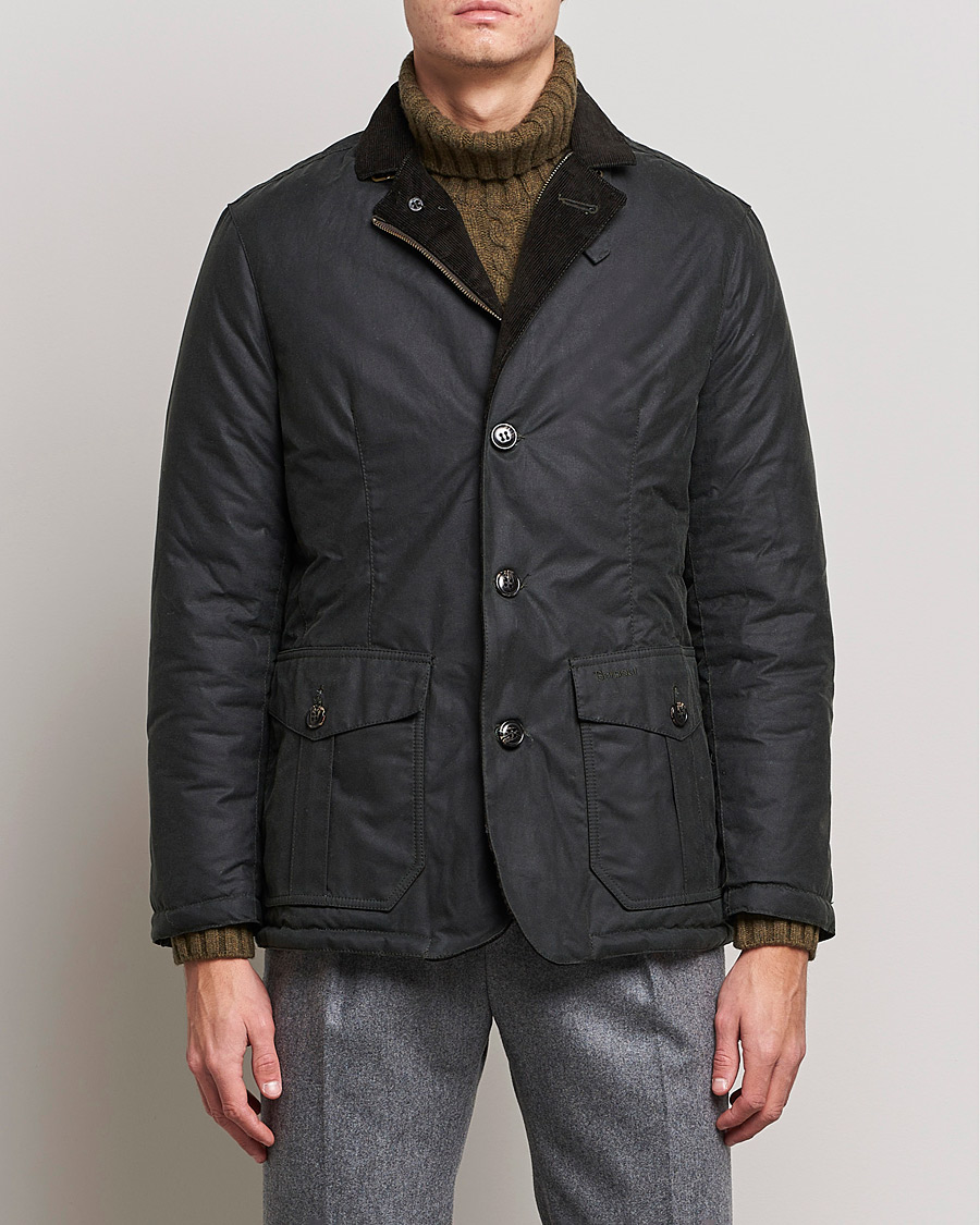 Herre | Jakker | Barbour Lifestyle | Winter Lutz Waxed Jacket Sage
