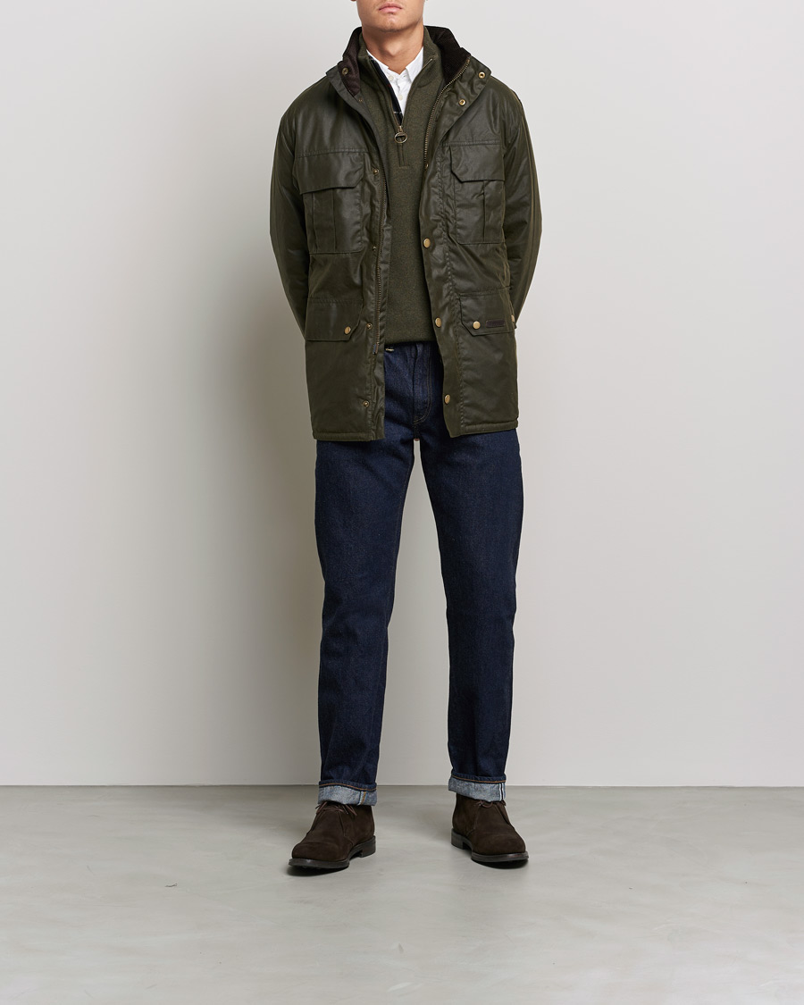 Herre | Jakker | Barbour Lifestyle | Malcolm Waxed Jacket Archive Olive