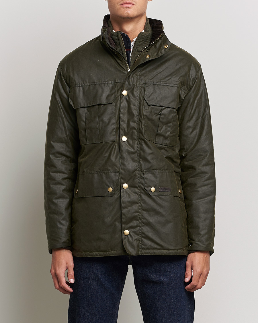 Herre | Jakker | Barbour Lifestyle | Malcolm Waxed Jacket Archive Olive