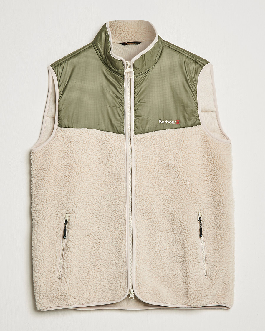Herre | Gensere | Barbour Lifestyle | Hopsen Fleece Gilet Ecru
