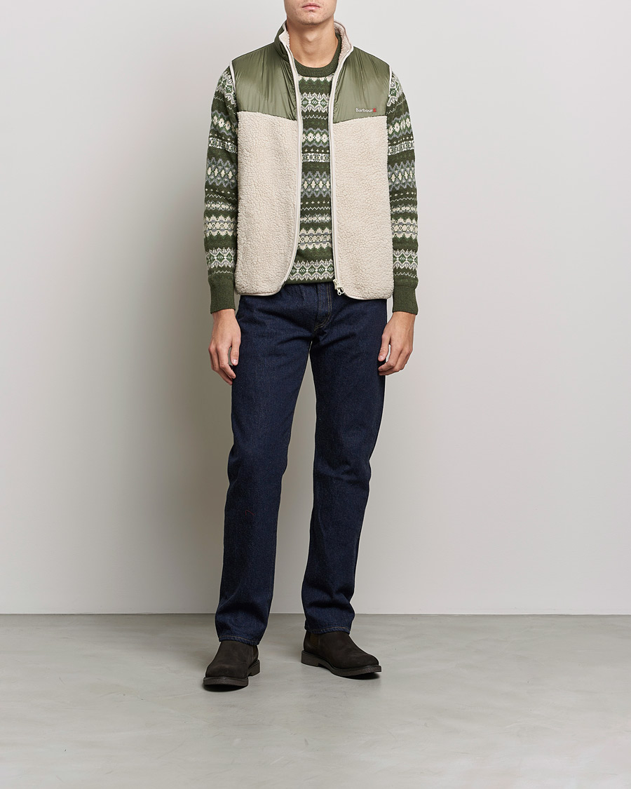 Herre | Gensere | Barbour Lifestyle | Hopsen Fleece Gilet Ecru