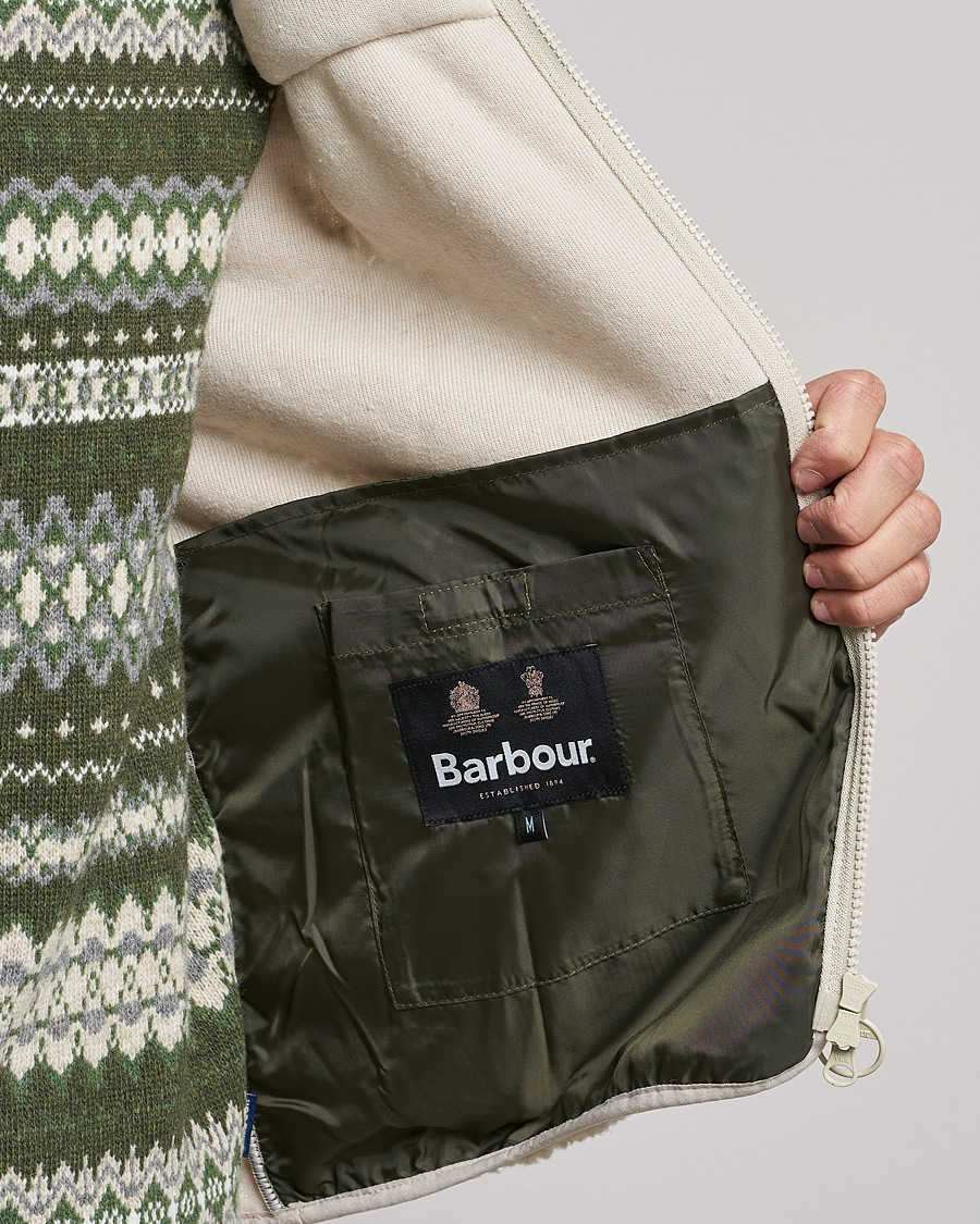 Herre | Gensere | Barbour Lifestyle | Hopsen Fleece Gilet Ecru