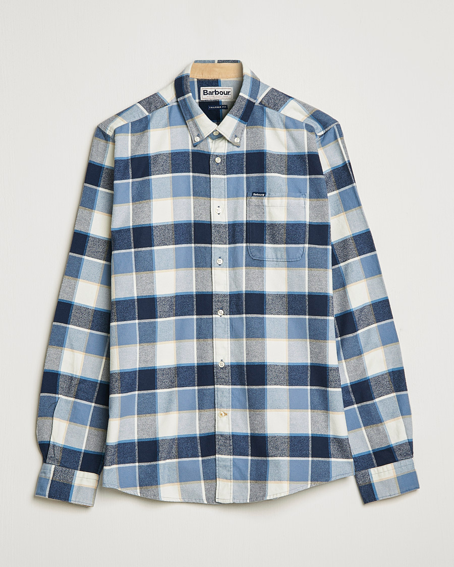 Herre | Skjorter | Barbour Lifestyle | Country Check Flannel Shirt Blue
