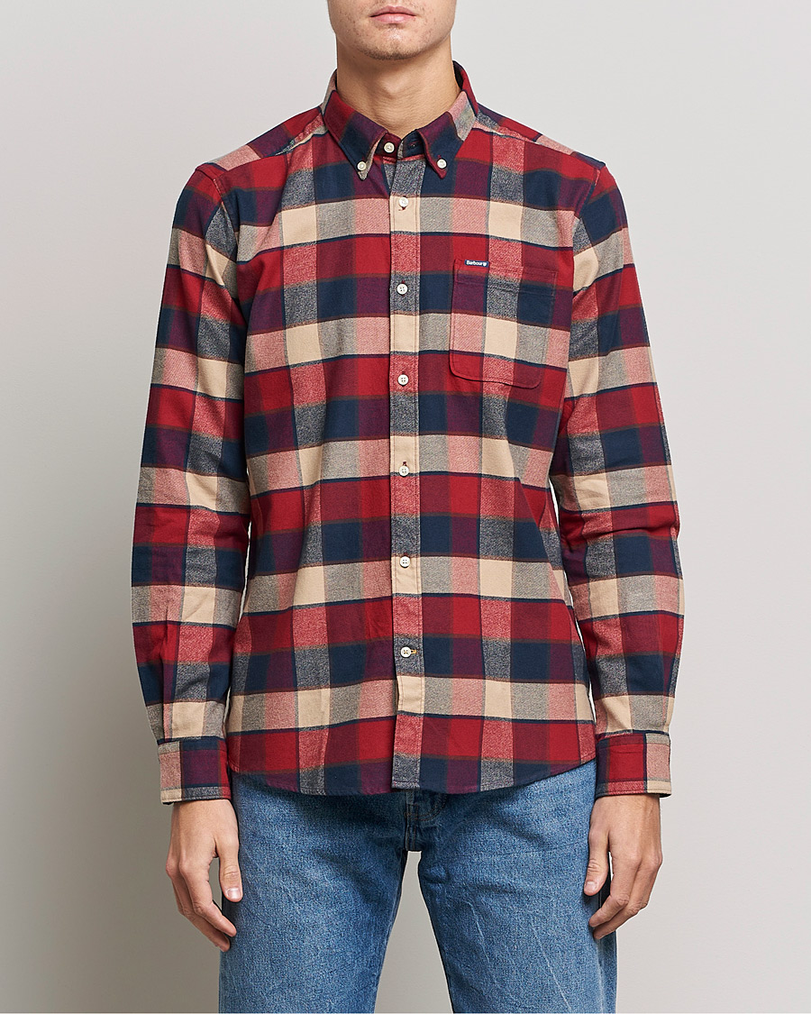 Herre | Skjorter | Barbour Lifestyle | Country Check Flannel Shirt Rich Red