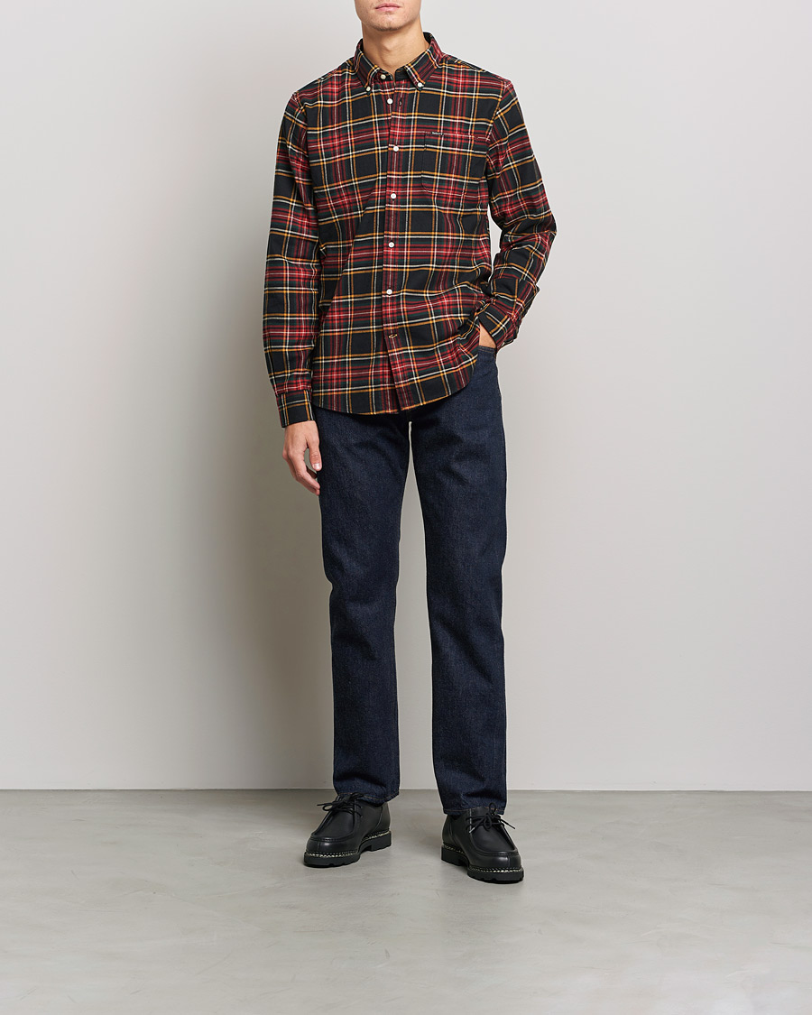 Herre | Skjorter | Barbour Lifestyle | Portdown Flannel Check Shirt Winter Black