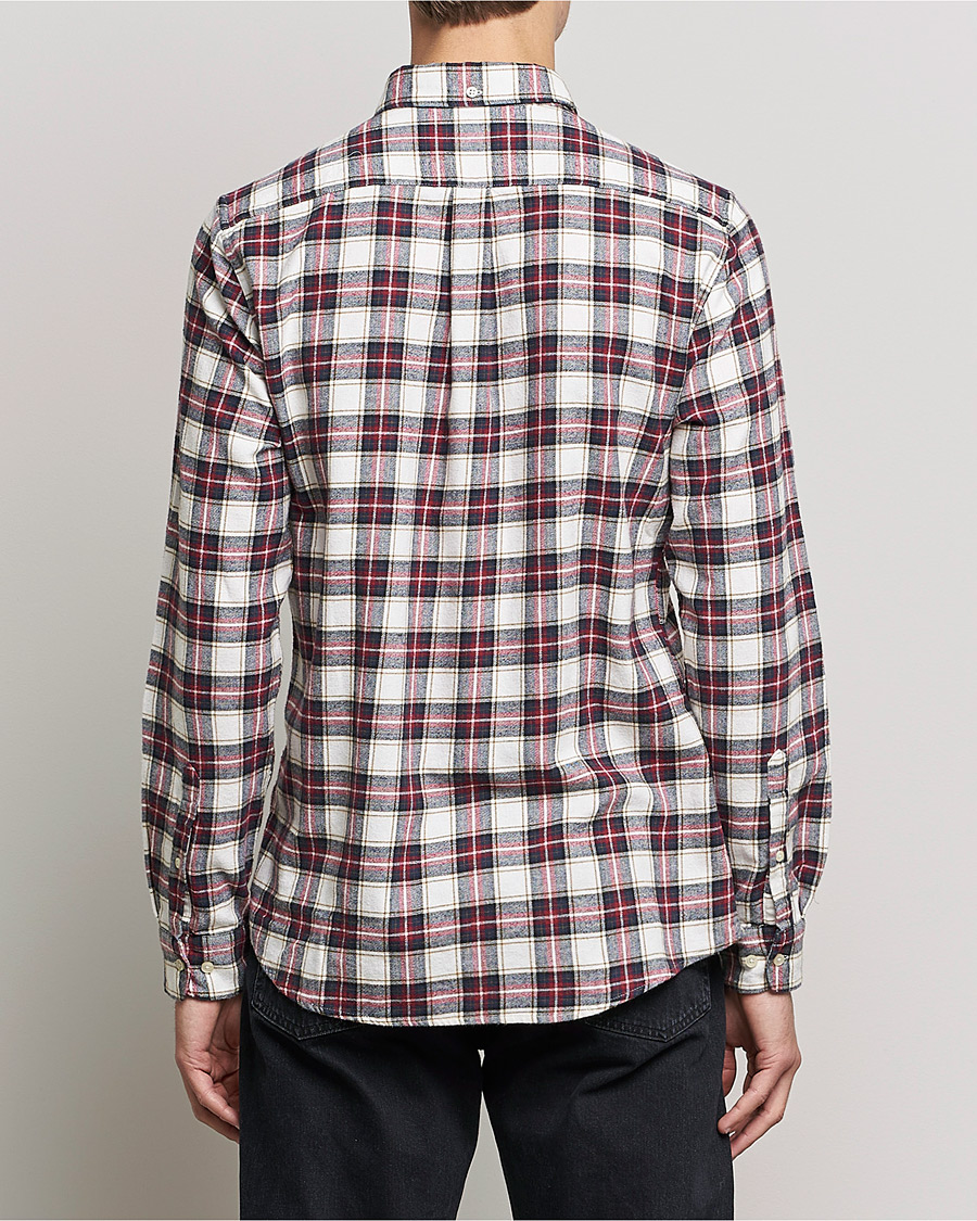 Herre | Skjorter | Barbour Lifestyle | Alderton Flannel Check Shirt Ecru