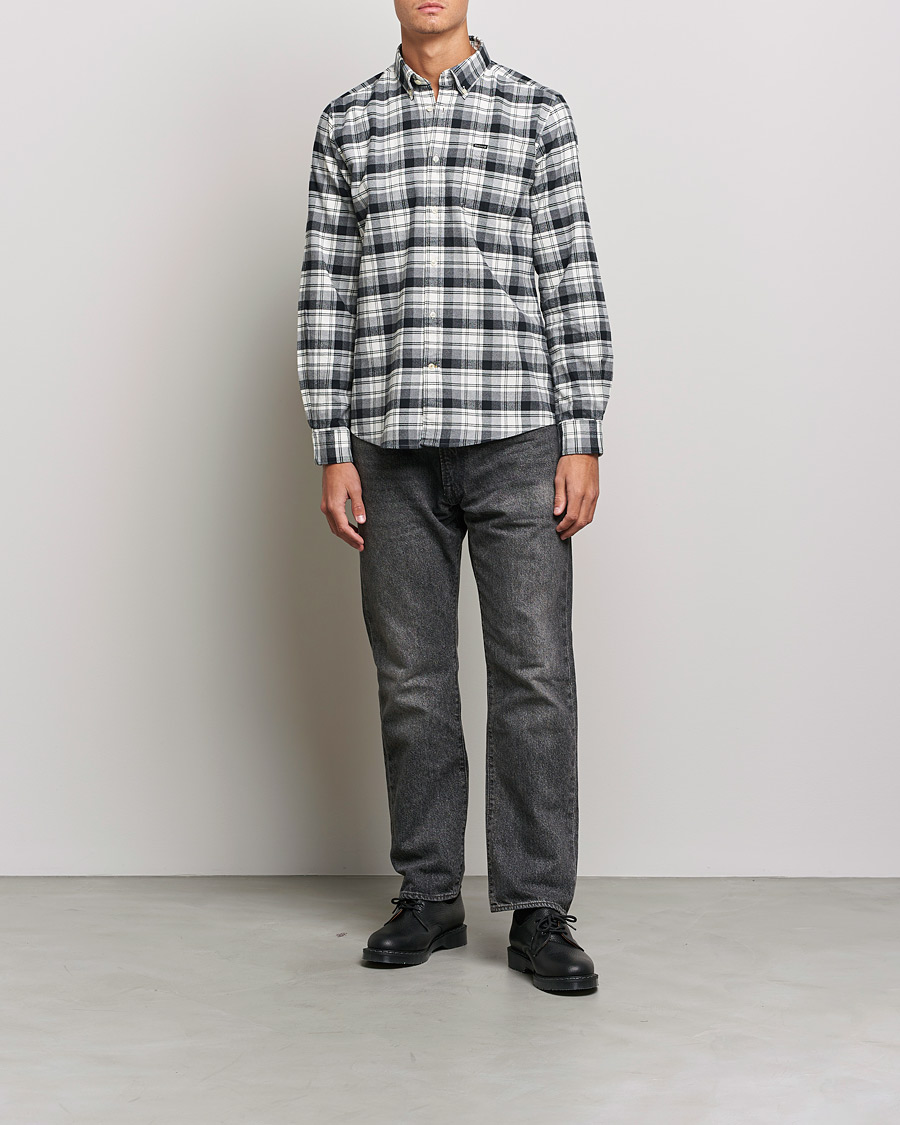 Herre |  | Barbour Lifestyle | Stonewell Flannel Check Shirt Grey Marl