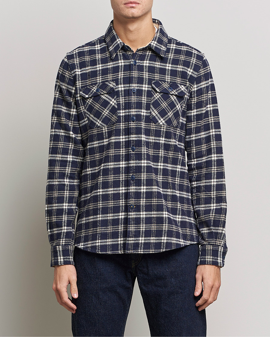 Herre | An overshirt occasion | Barbour Lifestyle | Winter Worker Checked Overshirt Navy