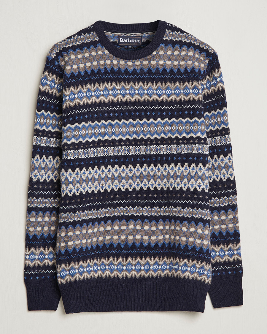 Herre | Gensere | Barbour Lifestyle | Case Fair Isle Crew Midnight