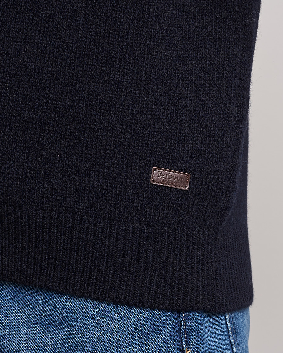 Herre | Gensere | Barbour Lifestyle | Gurnard Dock Shawl Knitted Sweater Navy