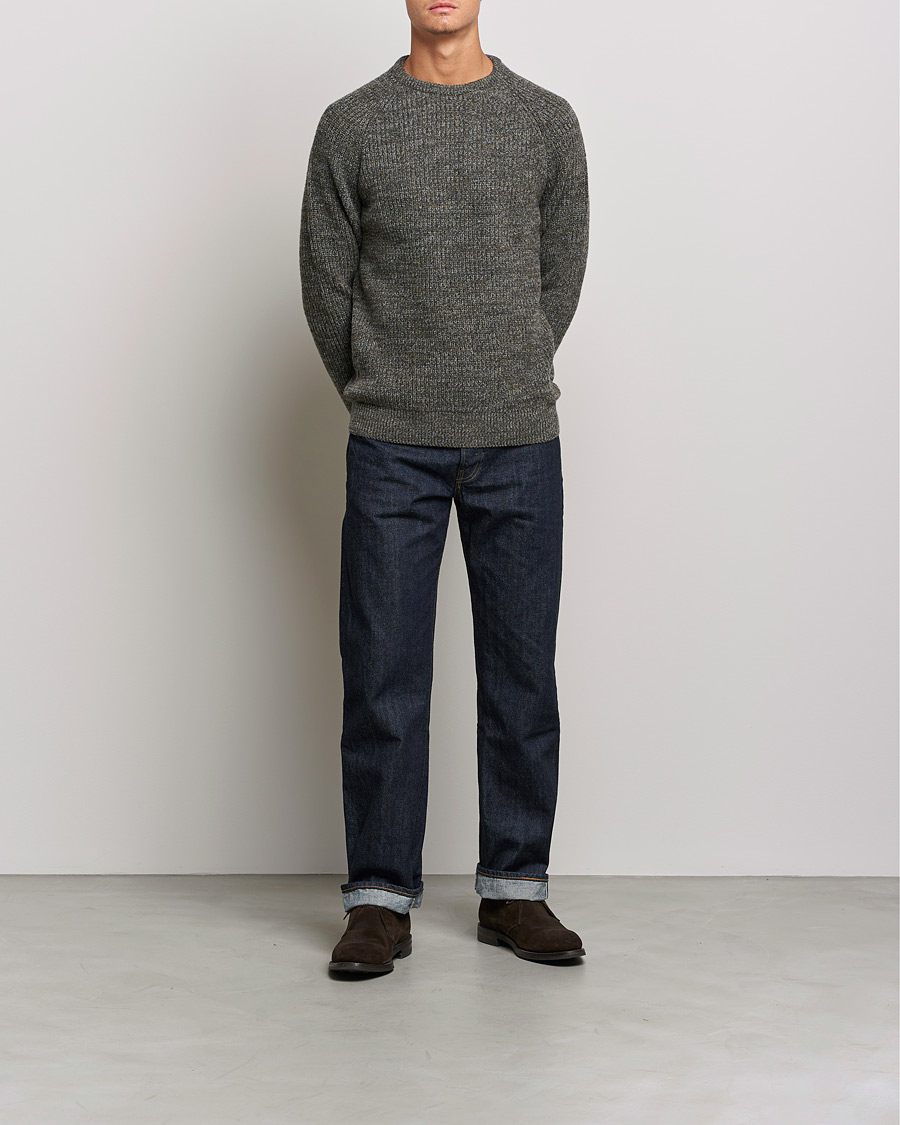 Herre | Gensere | Barbour Lifestyle | Horseford Heavy Knitted Sweater Olive