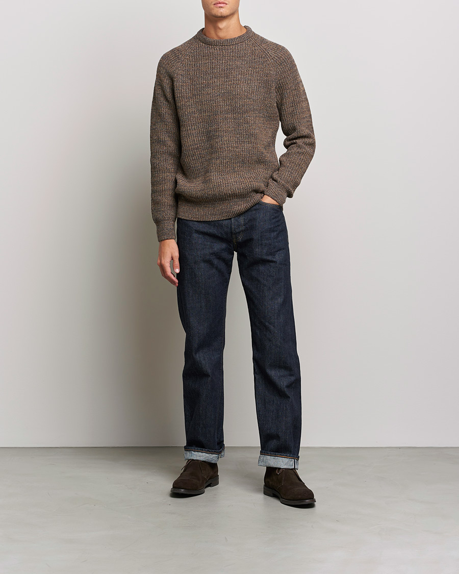 Herre | Barbour Lifestyle | Barbour Lifestyle | Horseford Heavy Knitted Sweater Sandstone