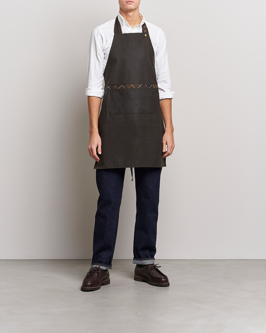 Herre | Barbour Lifestyle Waxed Apron Olive | Barbour Lifestyle | Waxed Apron Olive
