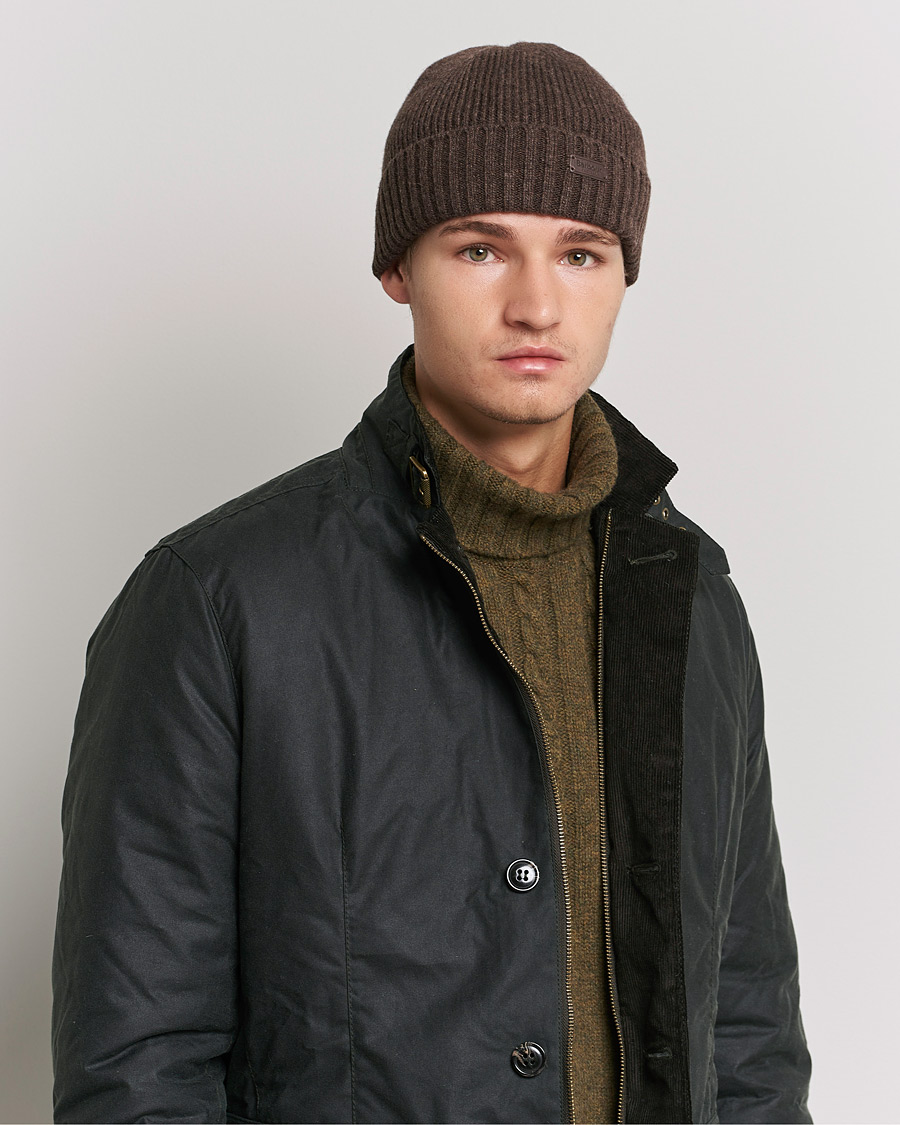 Herre | Barbour Lifestyle Carlton Wool Beanie Brown | Barbour Lifestyle | Carlton Wool Beanie Brown