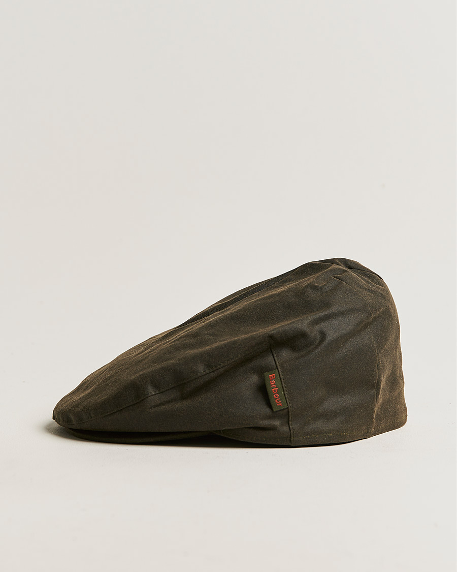 Herre | Barbour Lifestyle Waxed Flat Cap Olive | Barbour Lifestyle | Waxed Flat Cap Olive