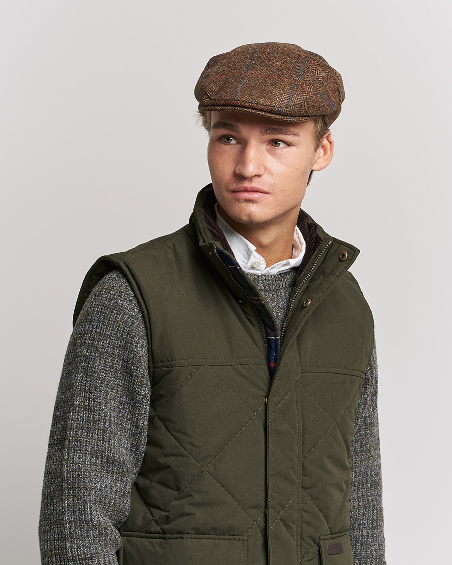 Herre | Sixpence | Barbour Lifestyle | Cireff Tweed Cap Dark Brown