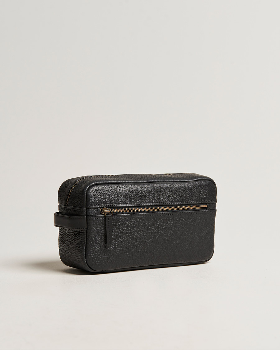 Herre | Barbour Lifestyle Highgate Leather Washbag Black | Barbour Lifestyle | Highgate Leather Washbag Black