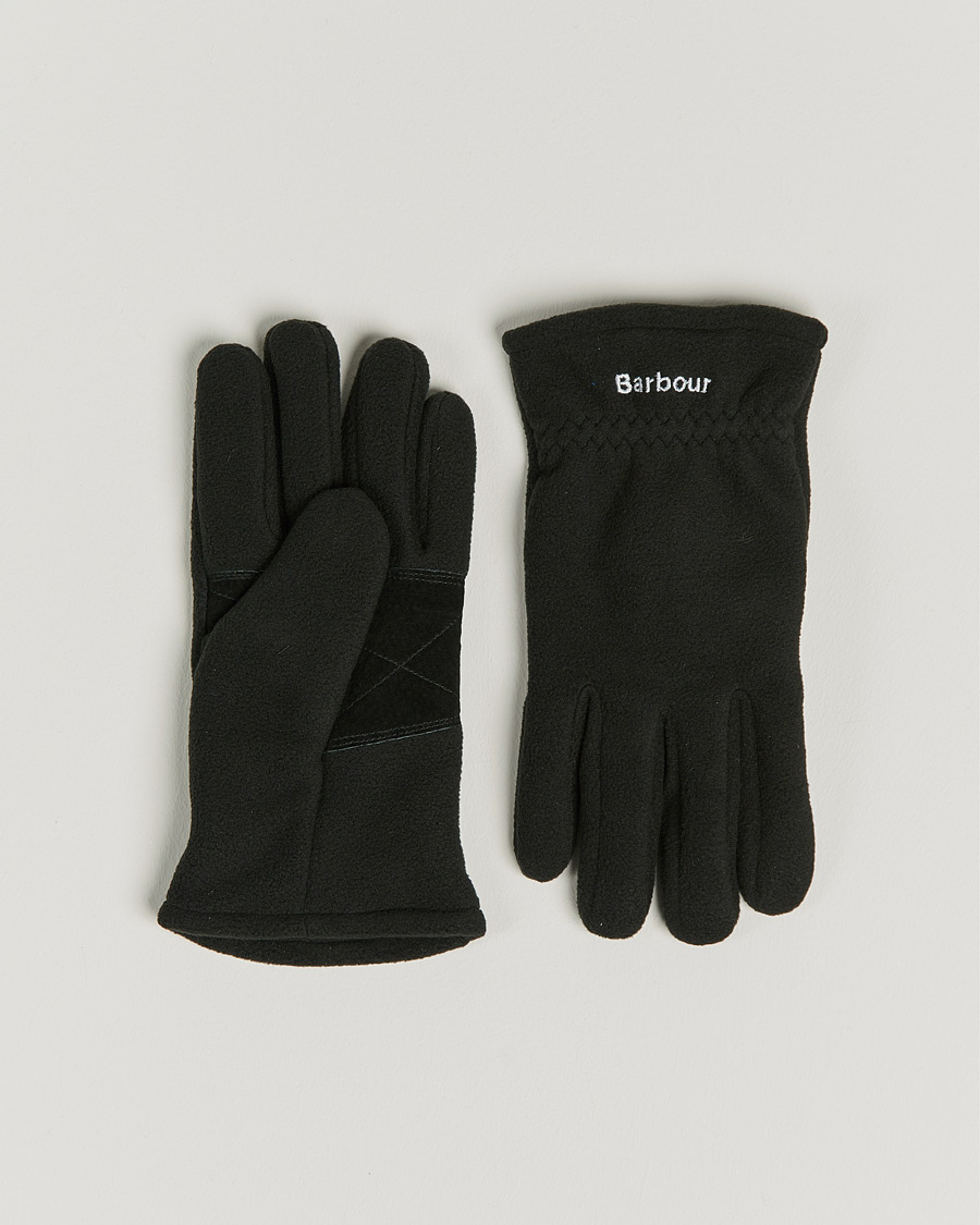 Herre | Barbour Lifestyle Coleford Fleece Gloves Black | Barbour Lifestyle | Coleford Fleece Gloves Black