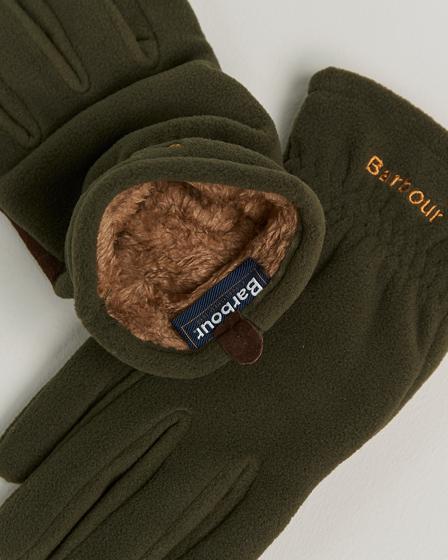 Herre |  | Barbour Lifestyle | Coleford Fleece Gloves Olive