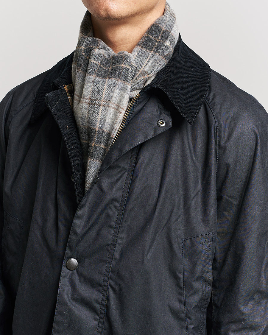 Herre |  | Barbour Lifestyle | Tartan Lambswool Scarf Grey Stone Tartan